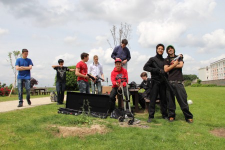 Equipe de tournage pour le Tooty Studio
